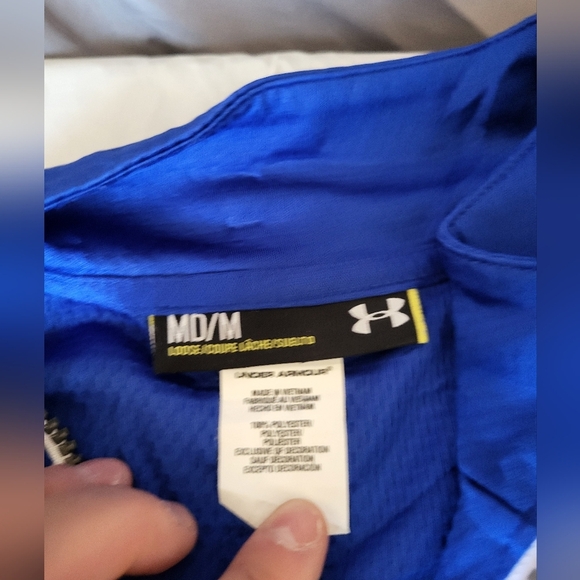 Under Armour Men's Performance Jacket in Vibrant Blue, Size Medium - Picture 3 of 4